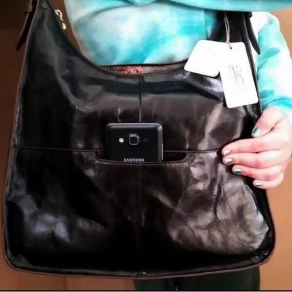 New Black Hobo Leather Purse - Picture 3 of 11